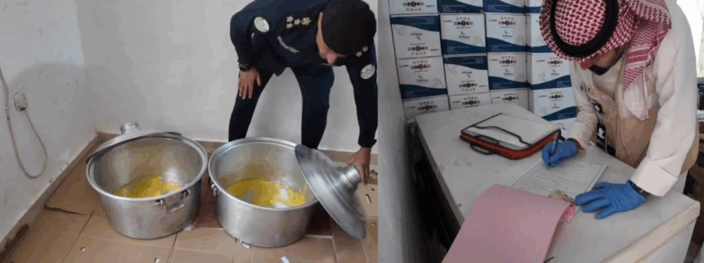 Mishref house raided: Two arrested for producing and selling counterfeit food in Kuwait.