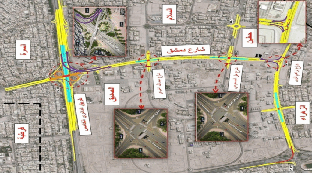 Damascus Street Reopens from Fifth Ring Road to South Surra