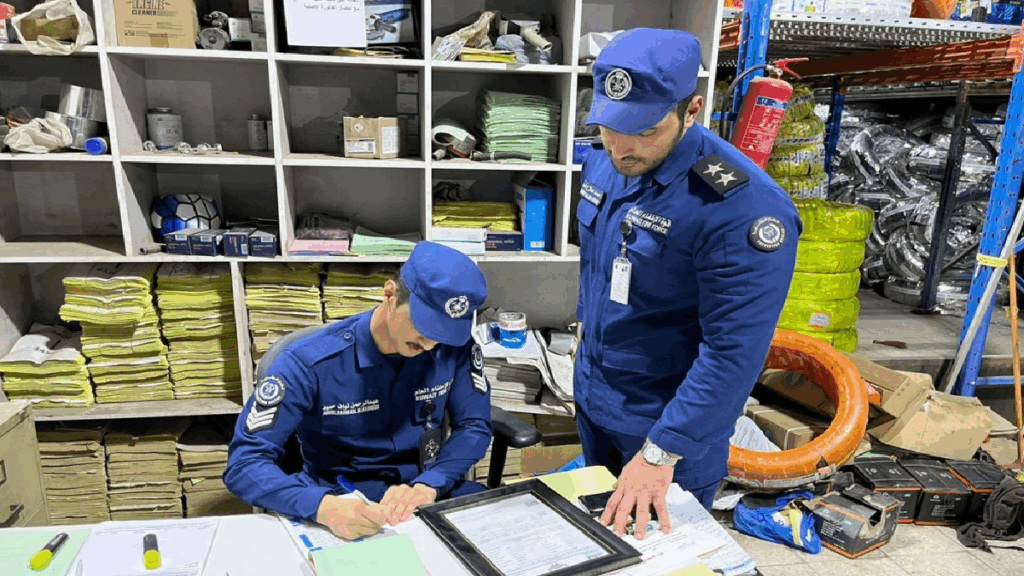 Fire safety inspection Kuwait:General Fire Force Conducts Fire Safety Inspection in Shuwaikh Industrial Area